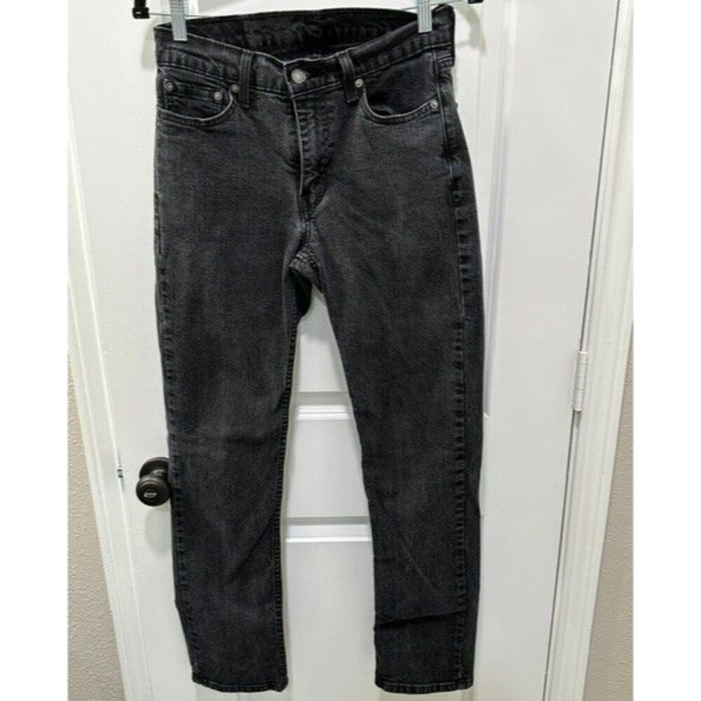 Levi's 514 Jeans Pants Mens 30x32 Straight Fit Faded Black Denim Wash Waterless
